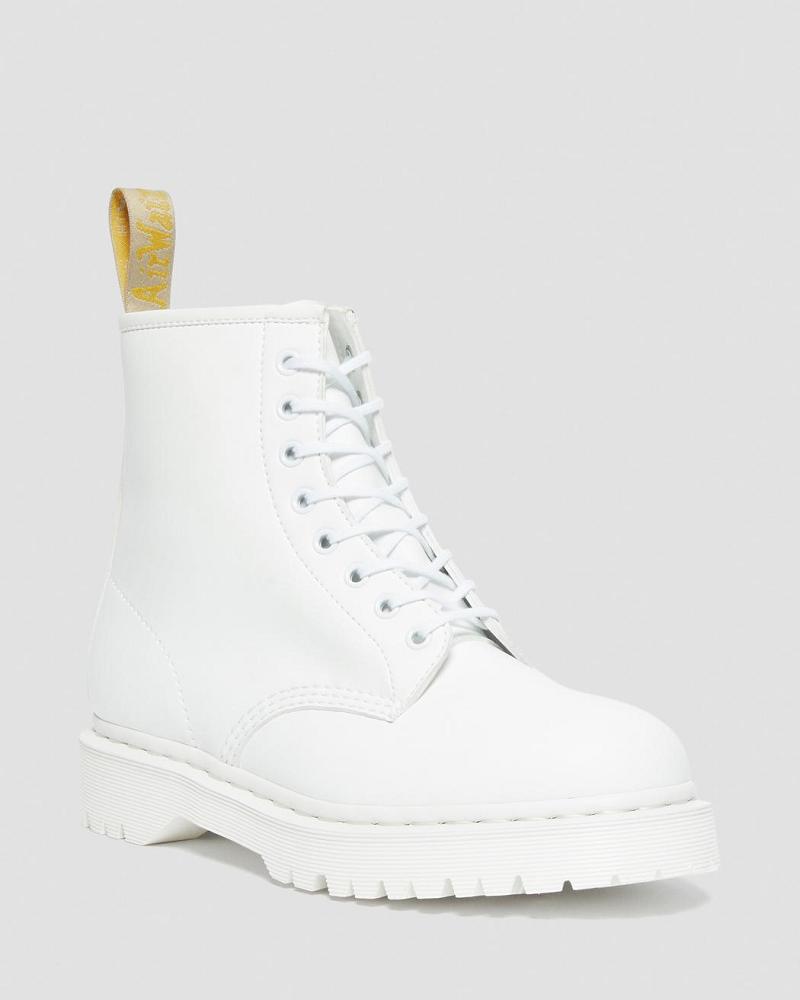 Dr Martens Vegan 1460 Bex Kemble Mono Platform Laarzen Heren Wit | NL 247MQZ